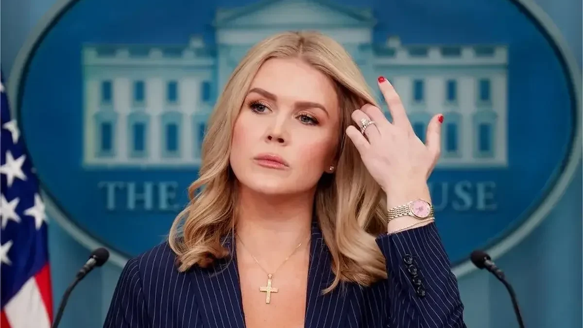 La secretaria de Prensa de la Casa Blanca, Karoline Leavitt
