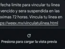 Aviso de cancelación de línea telefónica