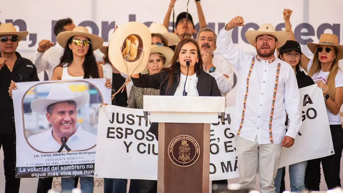 La alcaldesa de Uruapan, Grecia Quiroz