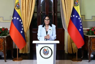 La presidenta interina de Venezuela, Delcy Rodríguez