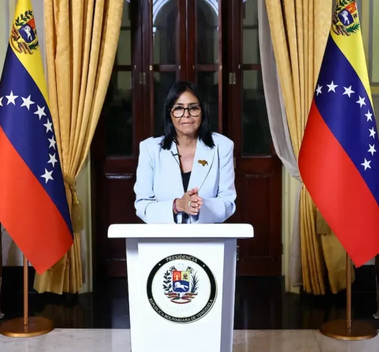 La presidenta interina de Venezuela, Delcy Rodríguez