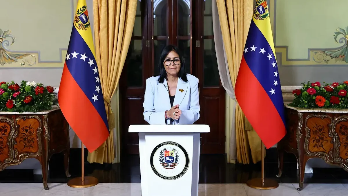 La presidenta interina de Venezuela, Delcy Rodríguez