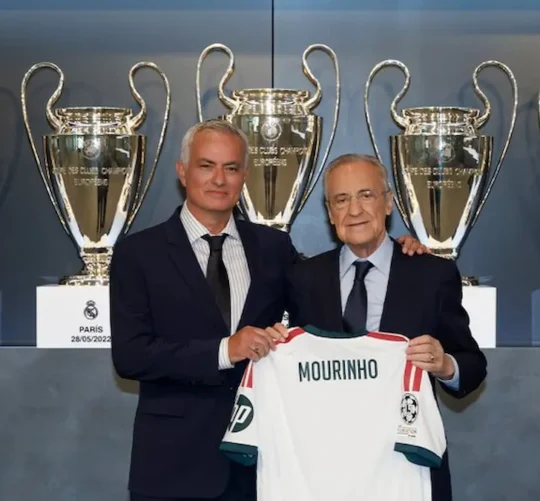 José Mourinho y Florentino Pérez