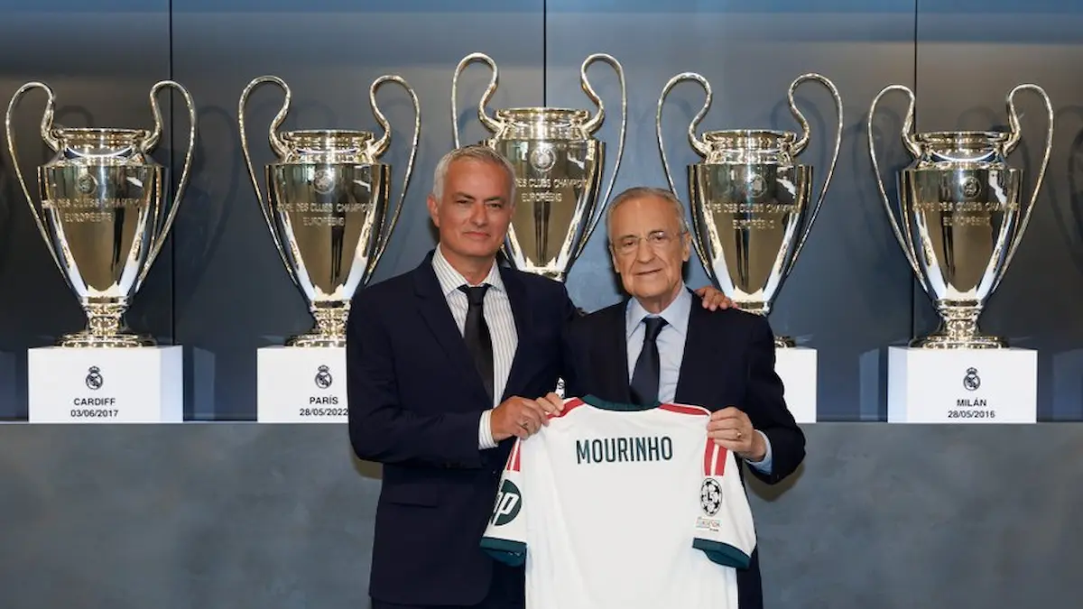 José Mourinho y Florentino Pérez