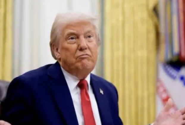 El presidente estadunidense Donald Trump en la Oficina Oval