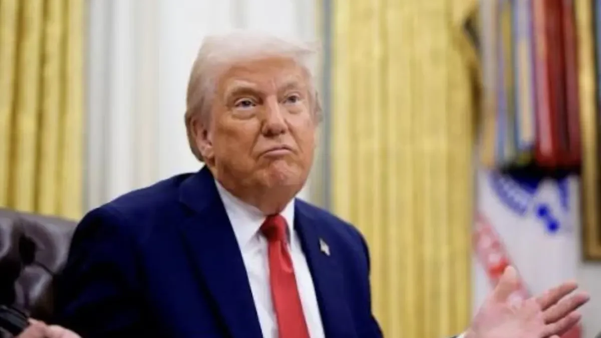 El presidente estadunidense Donald Trump en la Oficina Oval