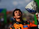 Lando Norris celebra su victoria en el GP de Países Bajos