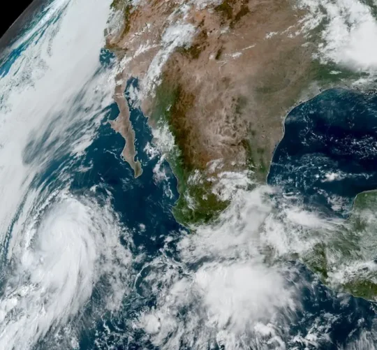 Imagen satelital de la República Mexicana