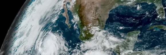 Imagen satelital de la República Mexicana