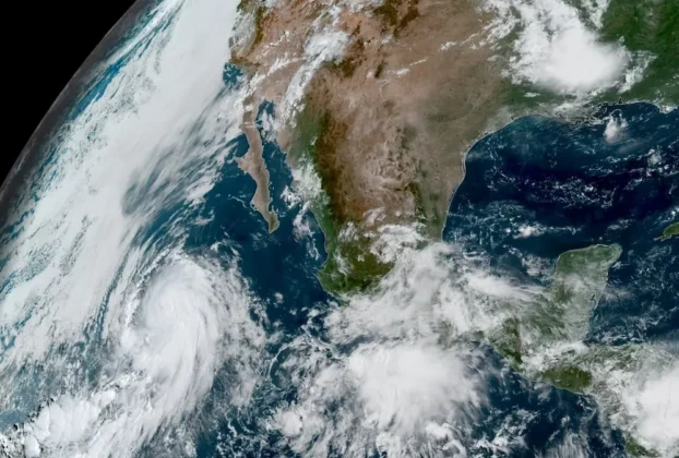 Imagen satelital de la República Mexicana