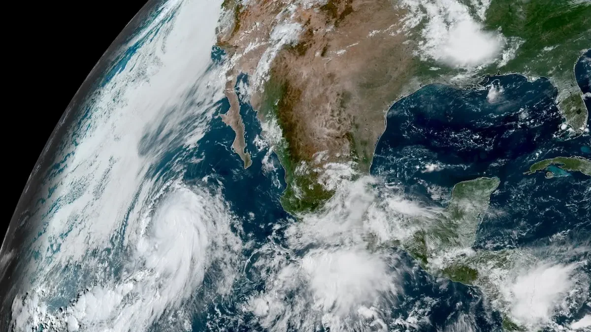 Imagen satelital de la República Mexicana