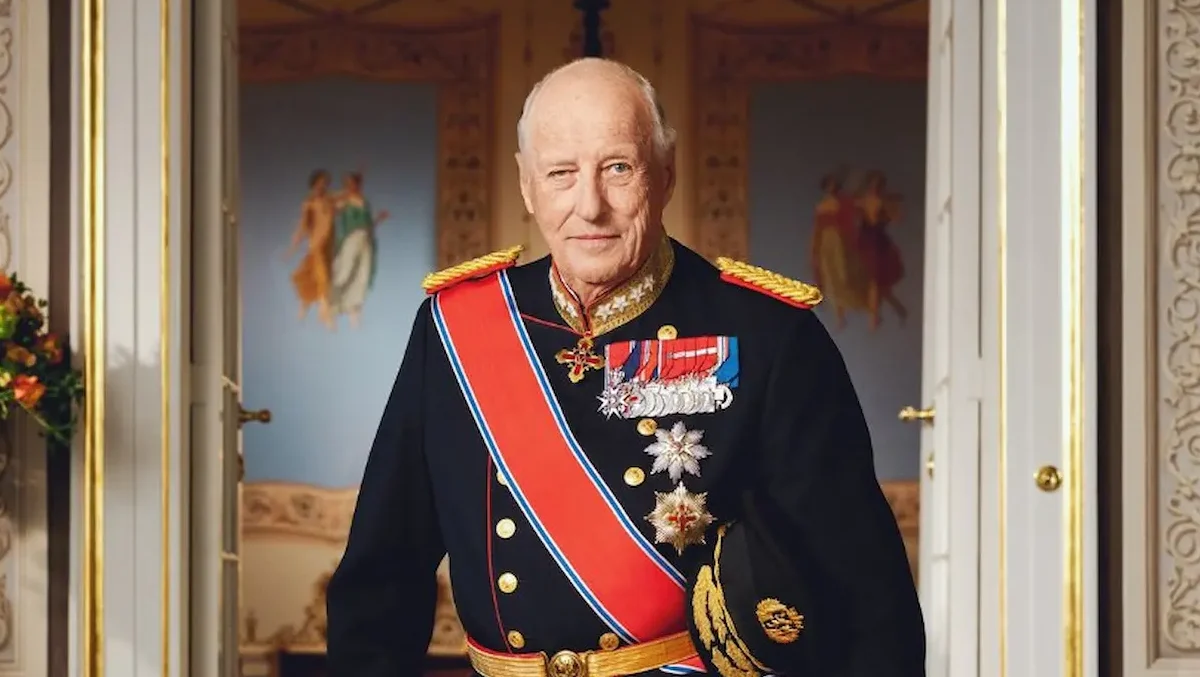 El rey Harald de Noruega