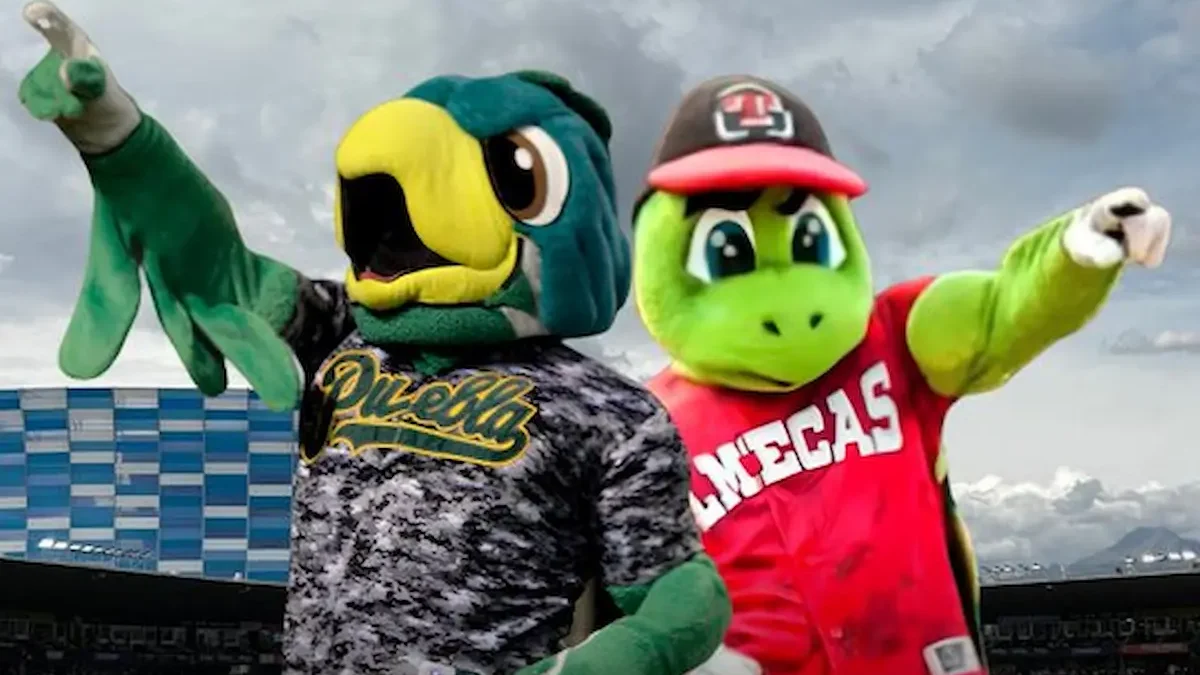Mascotas de los Pericos deñ Puebla y los Olmecas de Tabasco