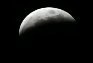 Imagen de la luna compartida por la NASA