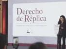Luisa María Alcalde durante la conferencia de “Derecho de réplica”