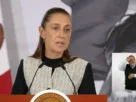 La Presidenta Claudia Sheinbaum durante su conferencia matutina desde Salón Guillermo Prieto en Palacio Nacional.
