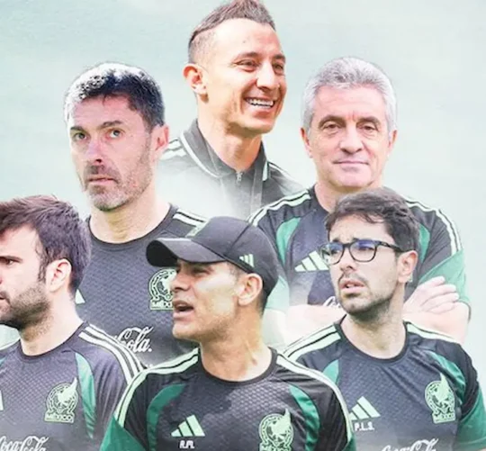 Juan Manuel Lillo, Andrés Guardado y Vidal Paloma, Xabier Mancisidor, Pol Lorente y Rael Márquez.