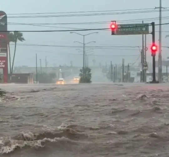 ‘Polo’ se debilitó a tormenta tropical en su paso por Sonora, donde recién tocó tierra por segunda vez