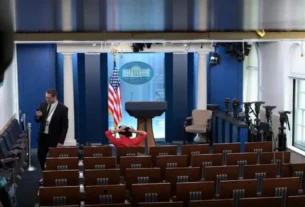 Sala de prensa de la Casa Blanca