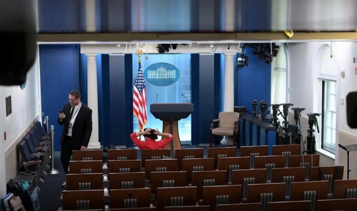 Sala de prensa de la Casa Blanca