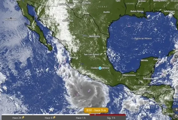 El huracán Polo alcanzó la categoría 5 en la escala Saffir-Simpson frente a las costas del suroeste de México