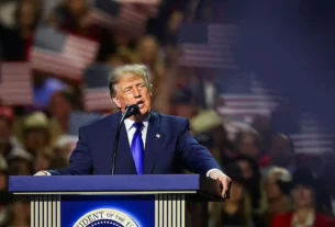 Trump durante la convención nacional del Partido Republicano
