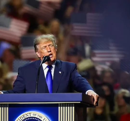 Trump durante la convención nacional del Partido Republicano