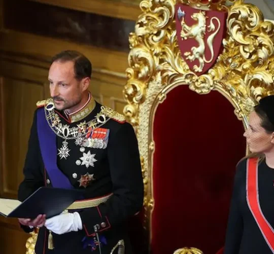 El rey Haakon VIII junto a su hija, la princesa heredera Ingrid Alexandra.