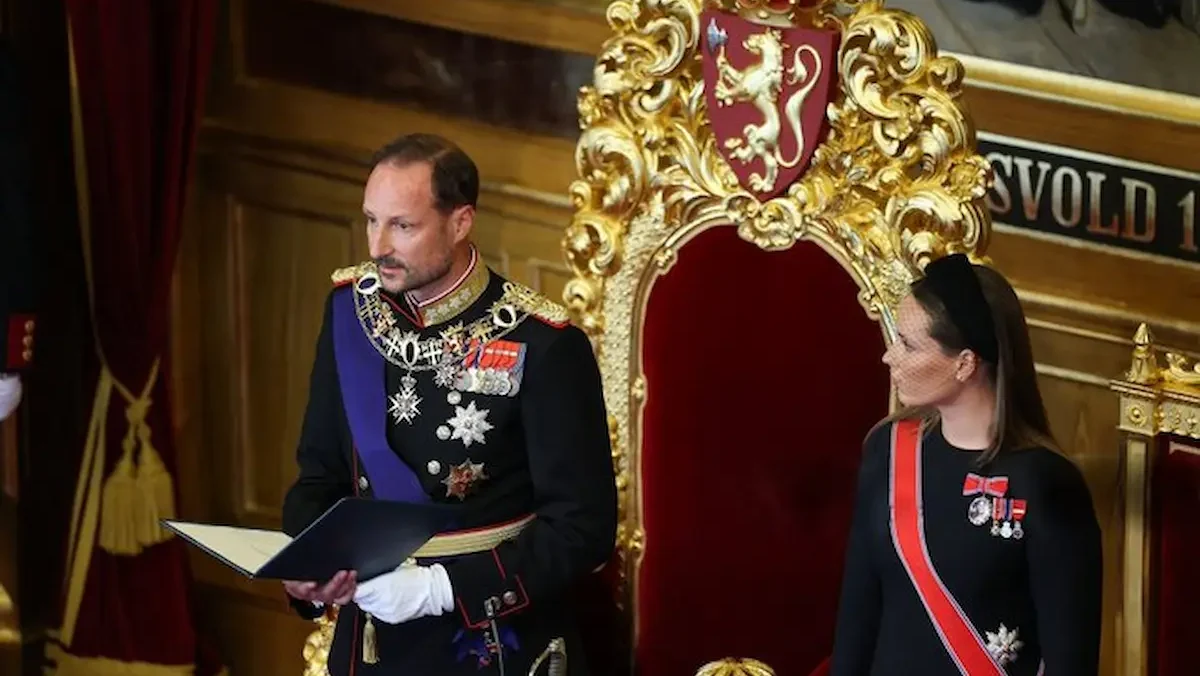 El rey Haakon VIII junto a su hija, la princesa heredera Ingrid Alexandra.