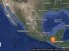 Mapa compartido por el Servicio Sismológico Nacional
