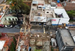 Daños causados por ataque con explosivos en Ojocaliente, Zacatecas