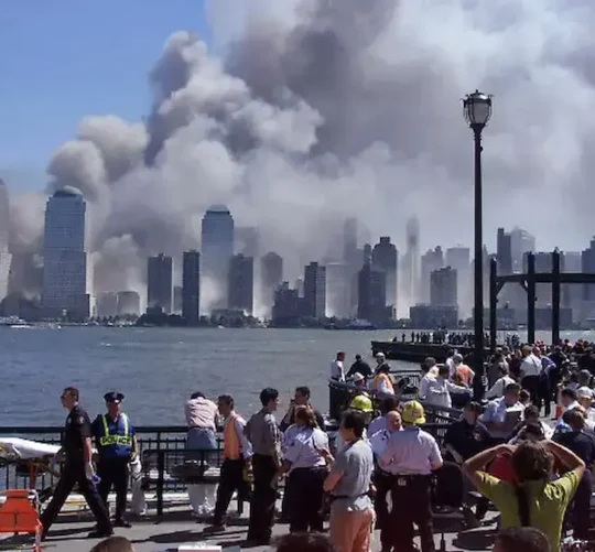 Paisaje de New York durante el 11 de septiembre de 2001