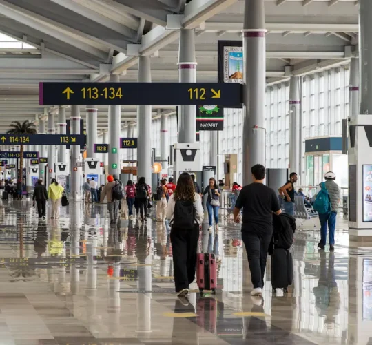 Interior del aeropuerto internacional Felipe Angeles