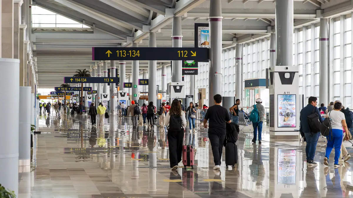 Interior del aeropuerto internacional Felipe Angeles