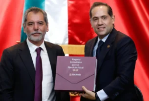 Entrega del proyecto de Ley de Egresos 2027 en la Cámara de Diputados