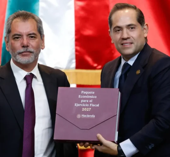 Entrega del proyecto de Ley de Egresos 2027 en la Cámara de Diputados