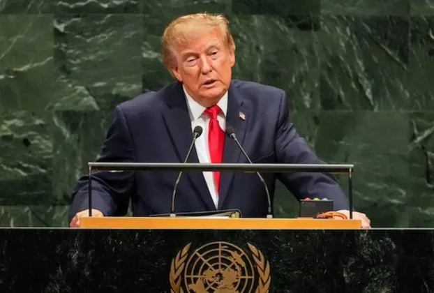 Trump durante su discurso ante la Asamblea General de la ONU