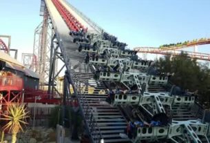 La X2 es una de las atracciones favoritas del Six Flags Magic Mountain