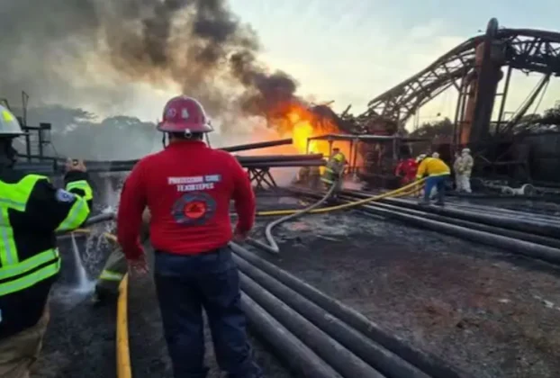 Labores de control en la planta de sal