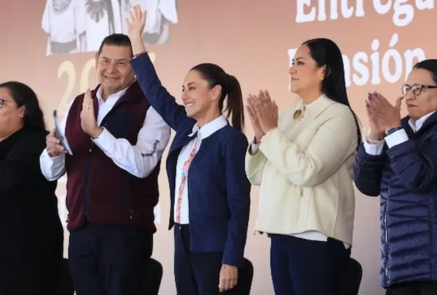 La Presidenta Claudia Sheinbaum en evento en Puebla