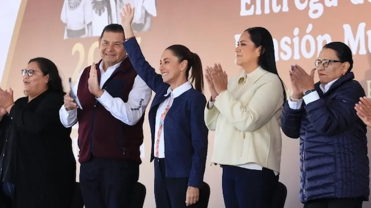 La Presidenta Claudia Sheinbaum en evento en Puebla