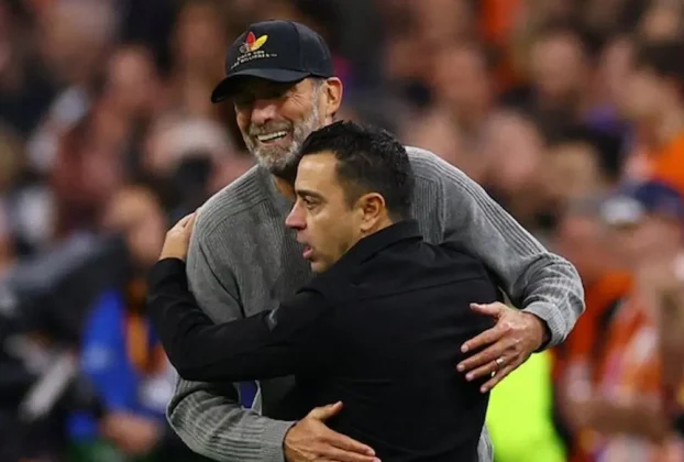 Jürgen Klopp y Xavi Hernández