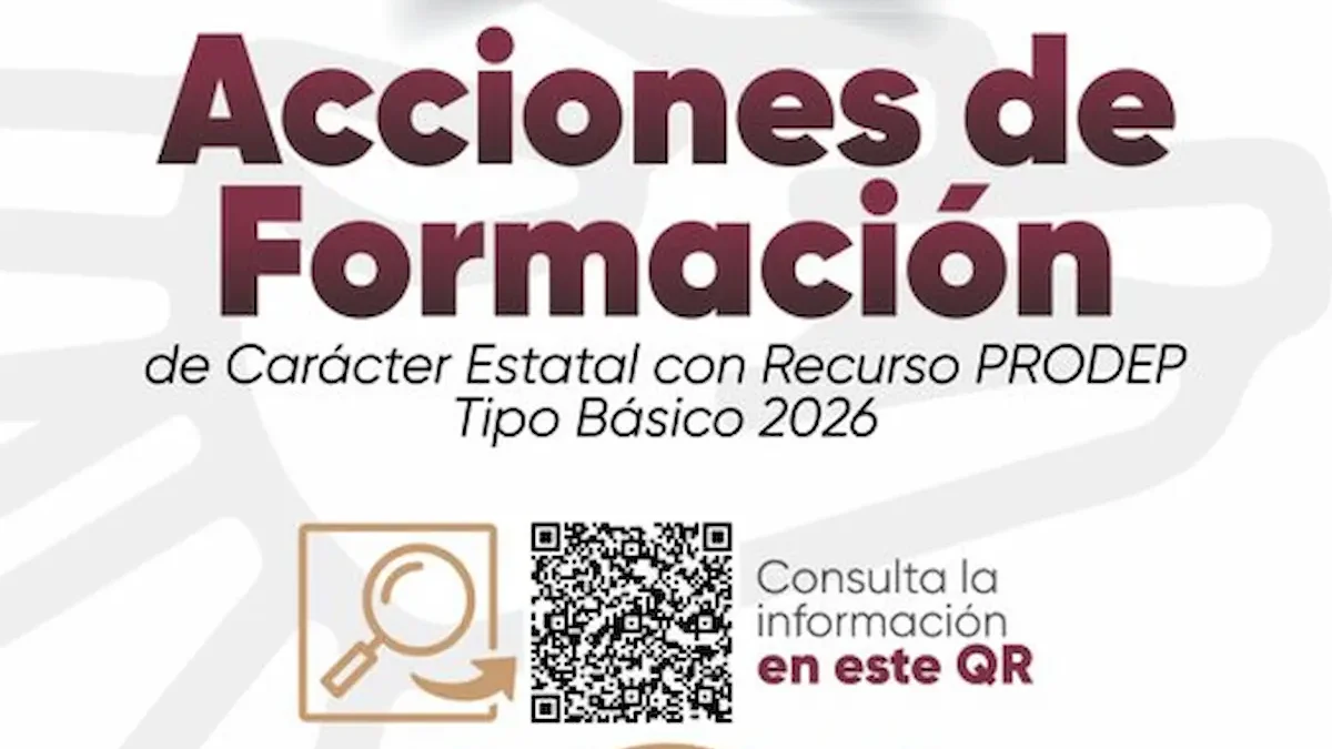 convocatoria para las "Acciones de Formación de Carácter Estatal con Recurso PRODEP Tipo Básico 2026".