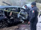 Vehículo que transportaba pirotecnia terminó incendiándose y explotando.