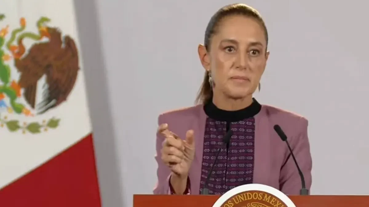 La presidenta Claudia Sheinbaum en su conferencia mañanera