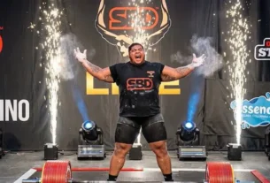 El atleta logró levantar exitosamente la cifra de 511 kilogramos, equivalentes a mil 126 libras, en la modalidad de peso muerto