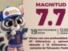 Infografía del simulacro que ocurrirá el 19 de septiembre