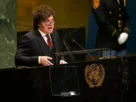 El presidente de Argentina, Javier Milei ante la Asamblea General de la ONU