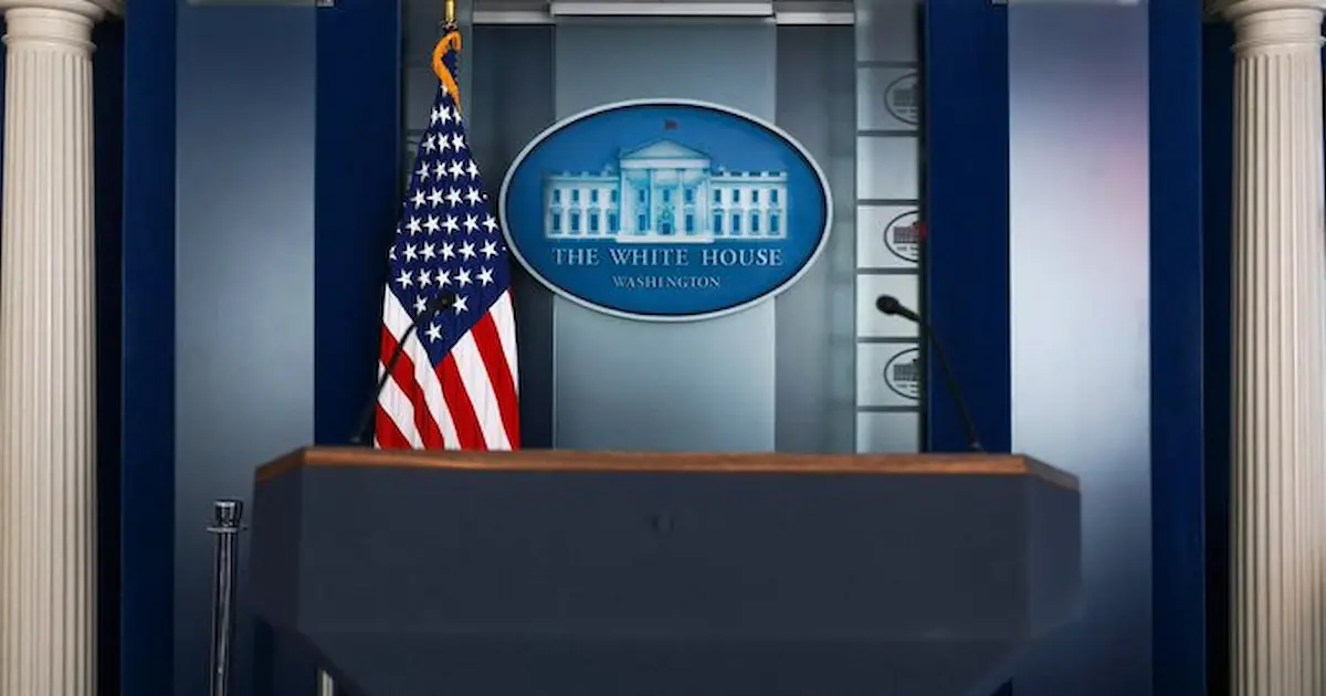 Sala de prensa de la Casa Blanca