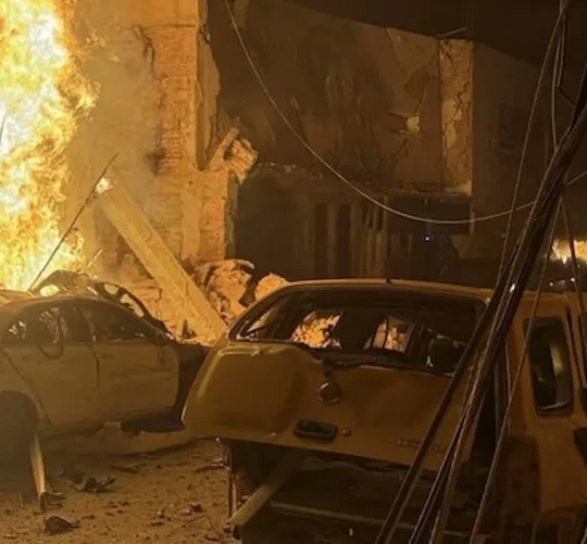 Incendio causado por ataque con explosivos en Ojocaliente, Zacatecas